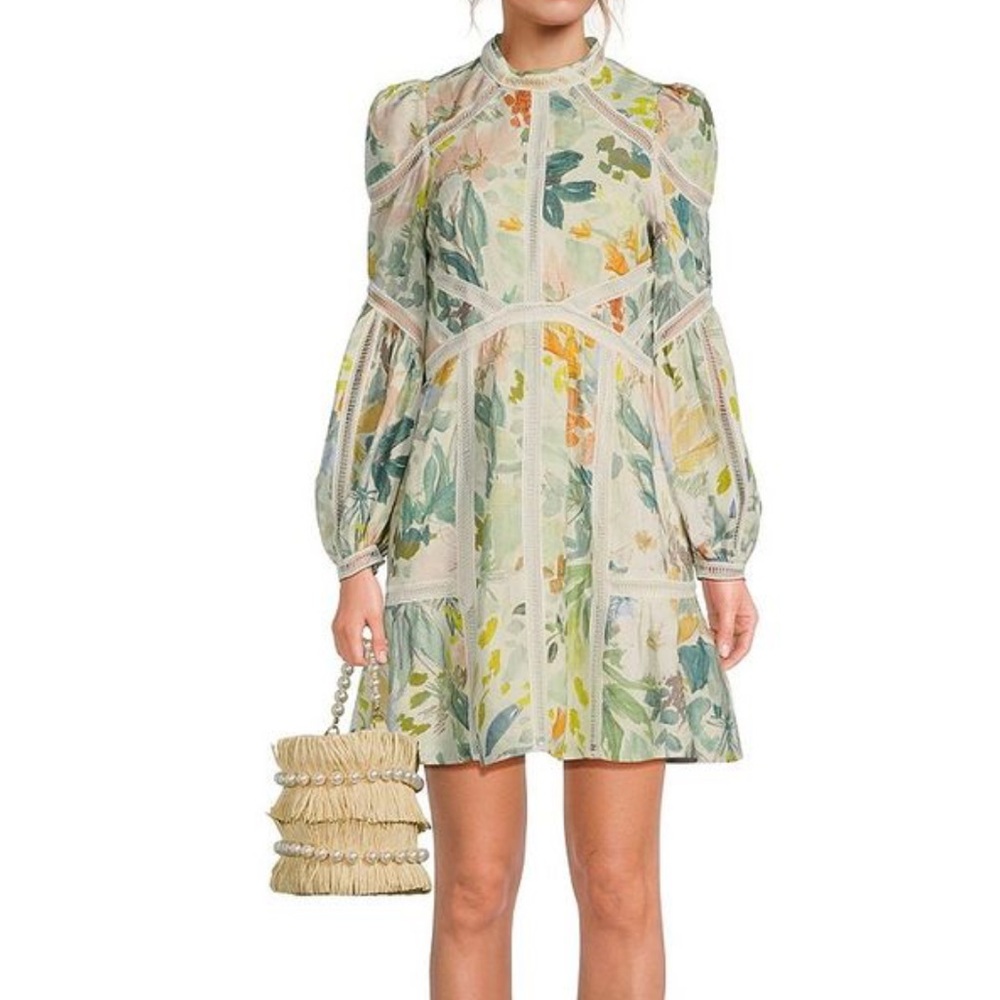 Ted Baker Multicolor Floral Long Sleeve Dress - Picture 2 of 7